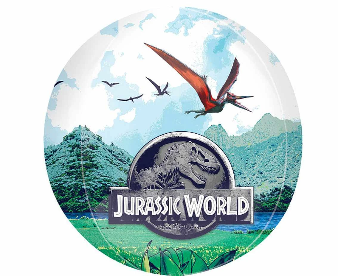 Foil balloon ORBZ XL Jurassic World: Dominion, 38x 40 cm, license EOL
